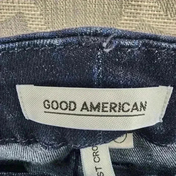 27" Good American‎ Good Waist Crop Blue Stretched Skinny Women's Jeans - Picture 7 of 11